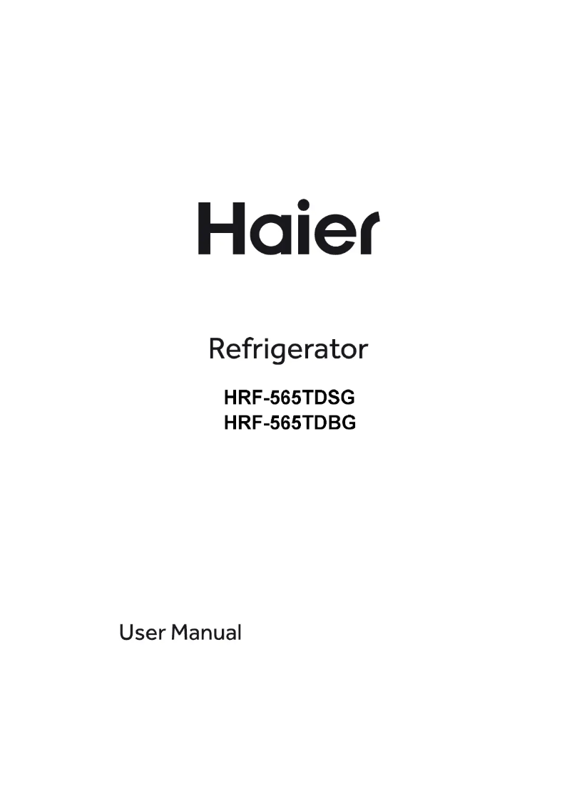 Página 1 del manual Manual de usuario Haier HRF-565TDSG