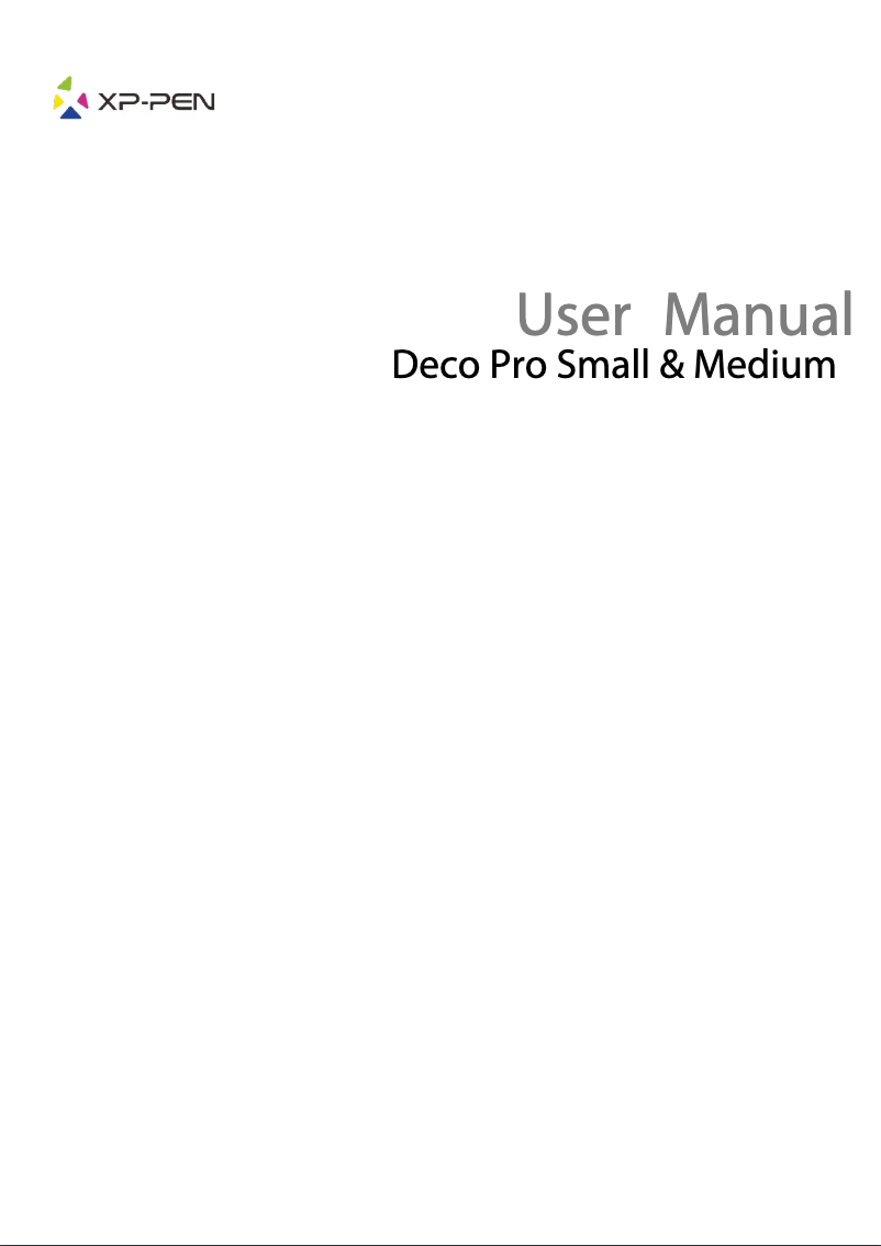 Page 1 of the manual User Manual XP-PEN Deco Pro