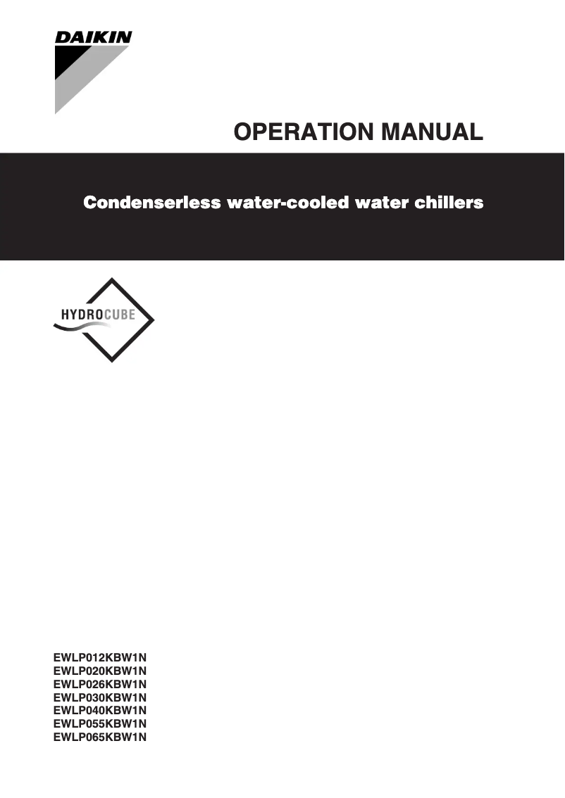 Página 1 del manual Manual de usuario Daikin EWLP026KBW1N