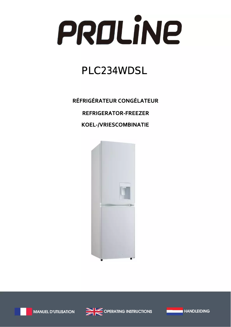 Page 1 of the manual User Manual Proline PLC234WDSL
