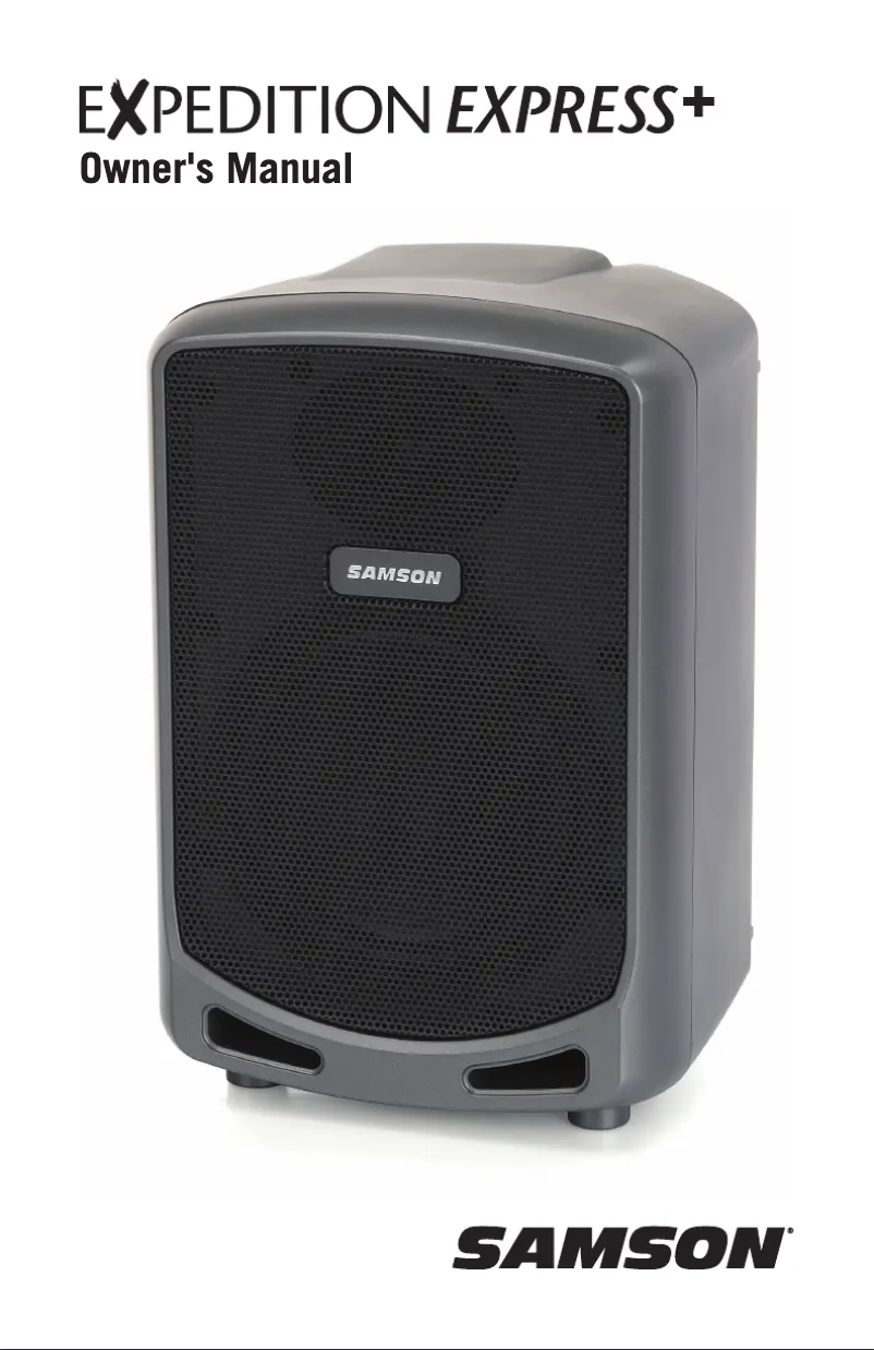 Page 1 de la notice Manuel utilisateur Samson Expedition Express+