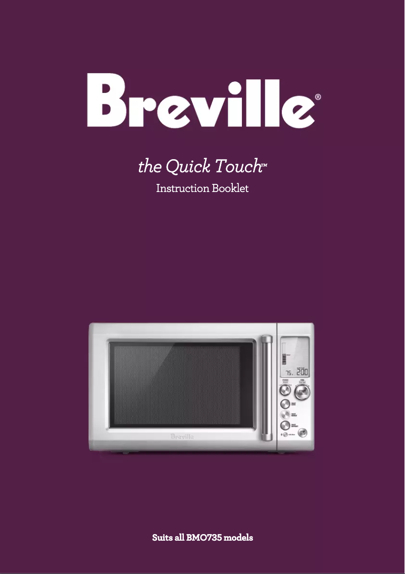 Página 1 del manual Manual de usuario Breville the Quick Touch BMO634