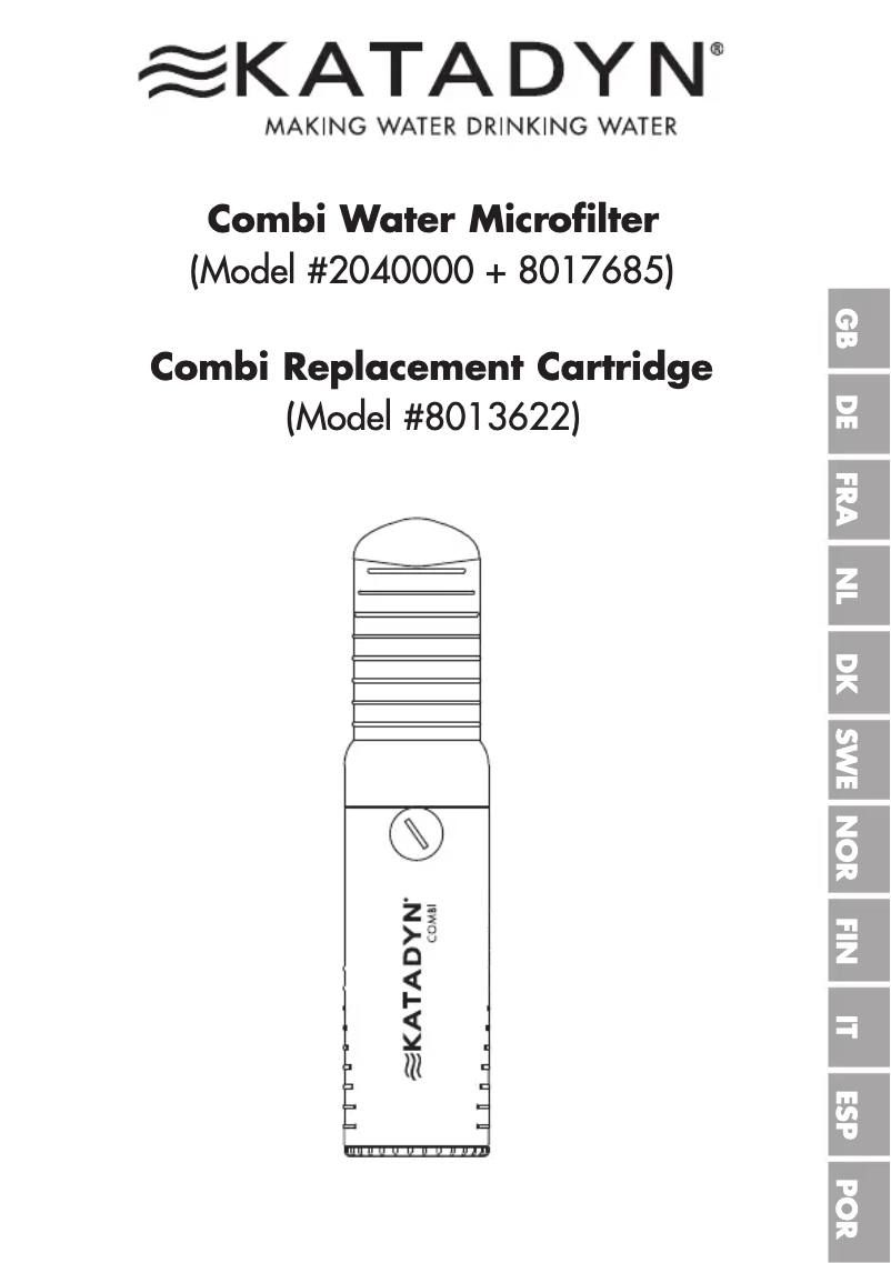 Página 1 del manual Manual de usuario Katadyn Combi Plus