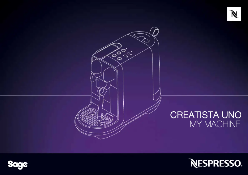 Page 1 de la notice Manuel utilisateur Sage Creatista Uno BNE500