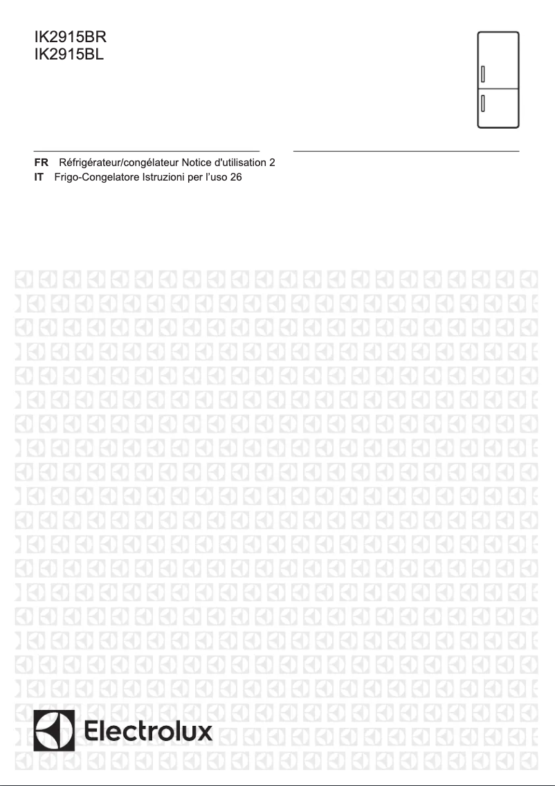 Página 1 del manual Manual de usuario Electrolux IK2915BR