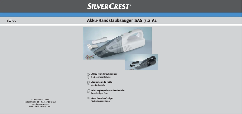 Página 1 del manual Manual de usuario SilverCrest SAS 7.2 A1