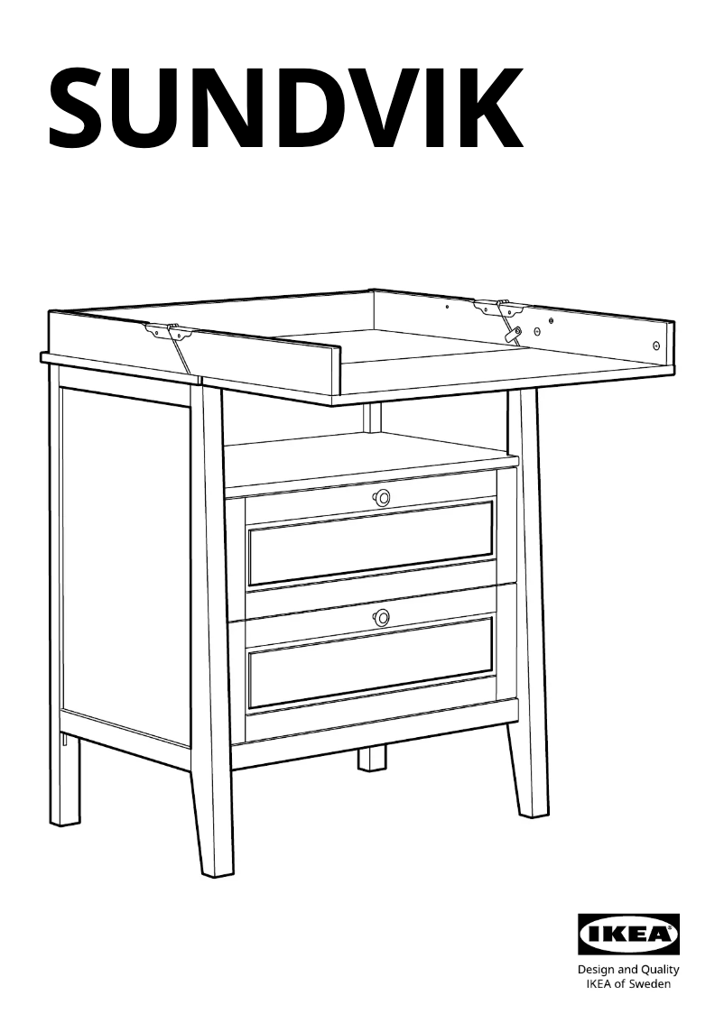 Page 1 de la notice Manuel utilisateur Ikea SUNDVIK 404.940.28