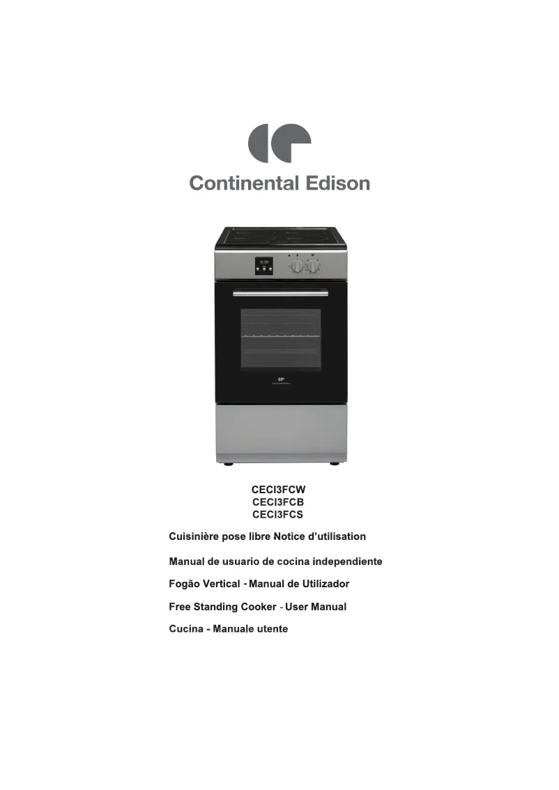 Page 1 de la notice Manuel utilisateur Continental Edison CECI3FCW