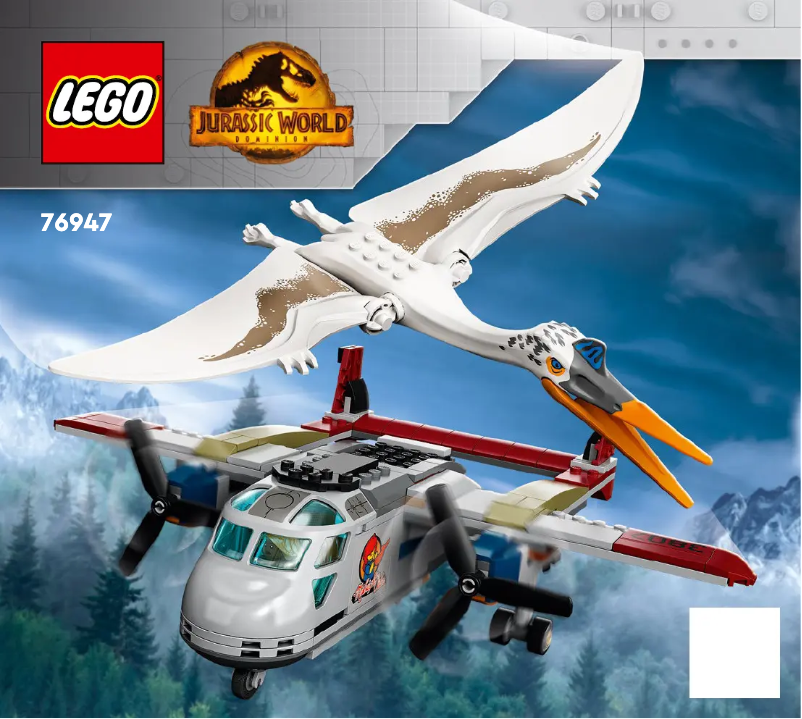 Page 1 de la notice Consignes visuelles Lego Jurassic World 76947