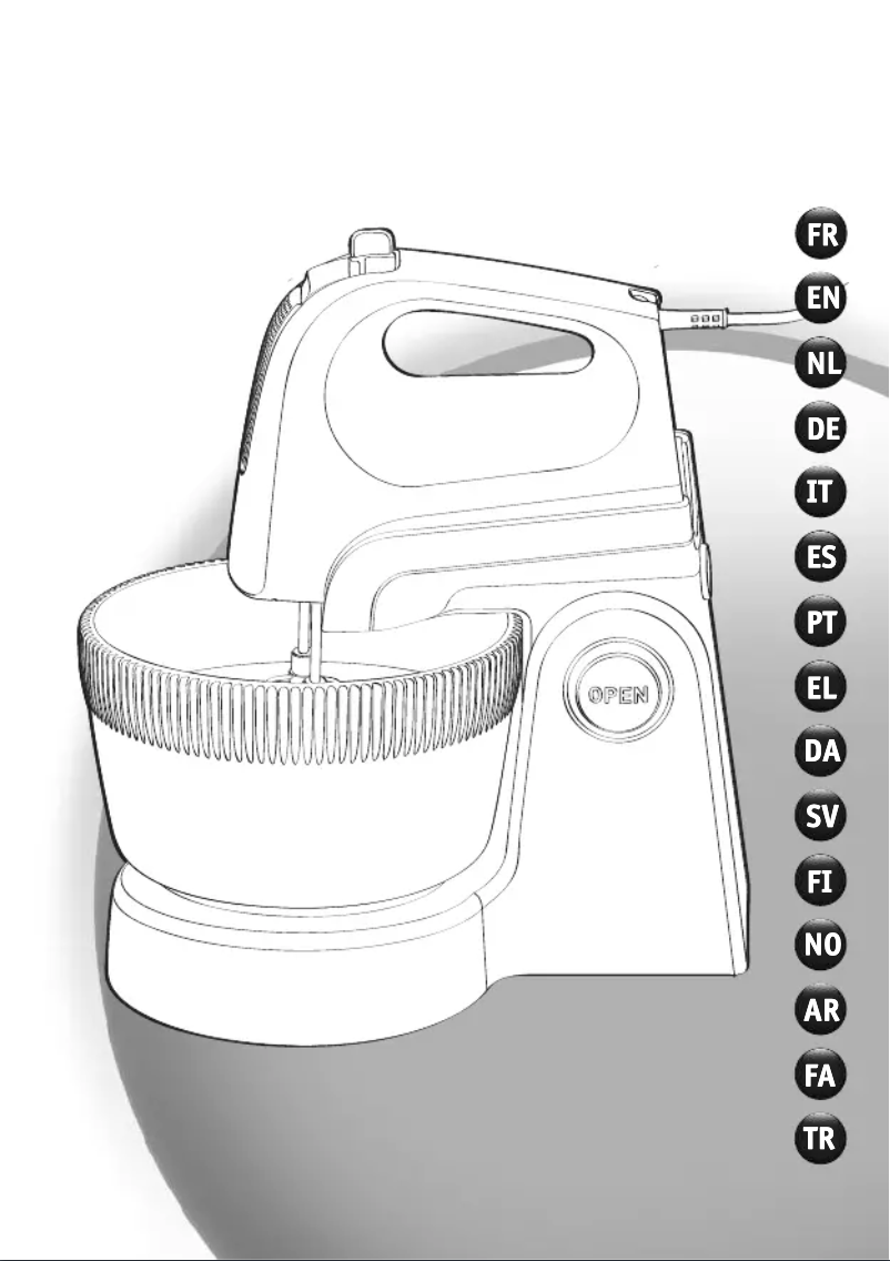 Page 1 de la notice Manuel utilisateur Moulinex Powermix HM6151