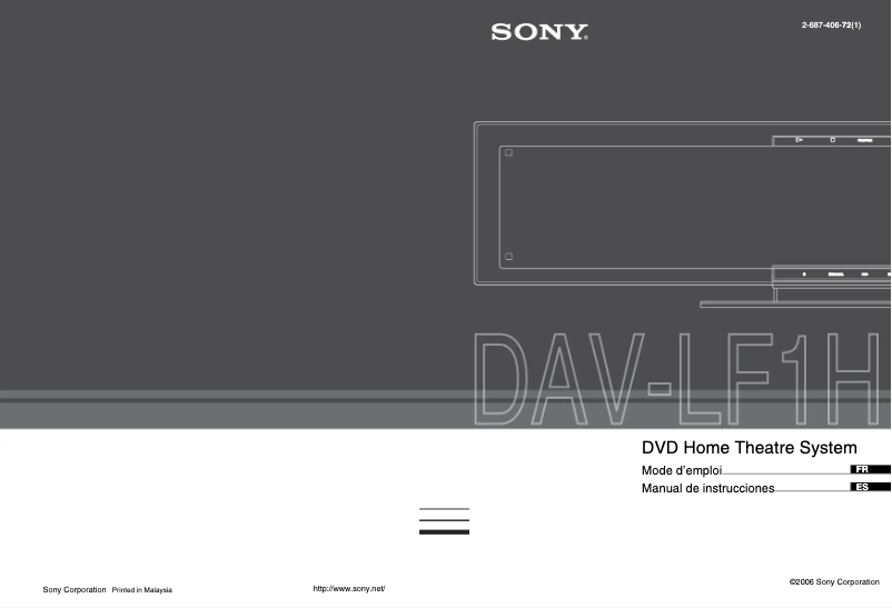 Page 1 de la notice Manuel utilisateur Sony DAV-LF1H