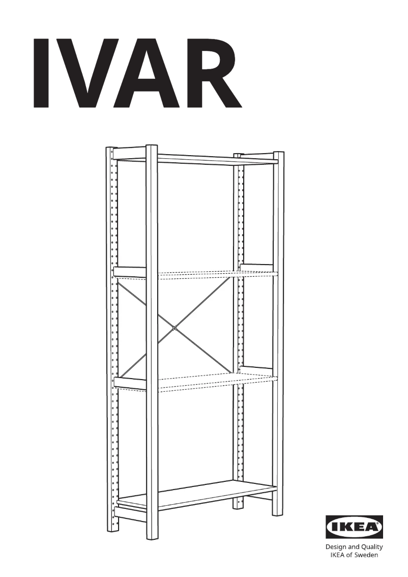 Page 1 de la notice Manuel utilisateur Ikea IVAR 901.928.44
