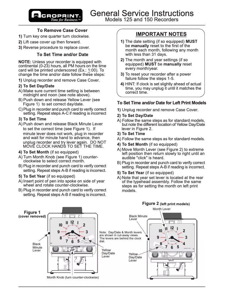 Página 1 del manual Manual de usuario Acroprint 150RR4