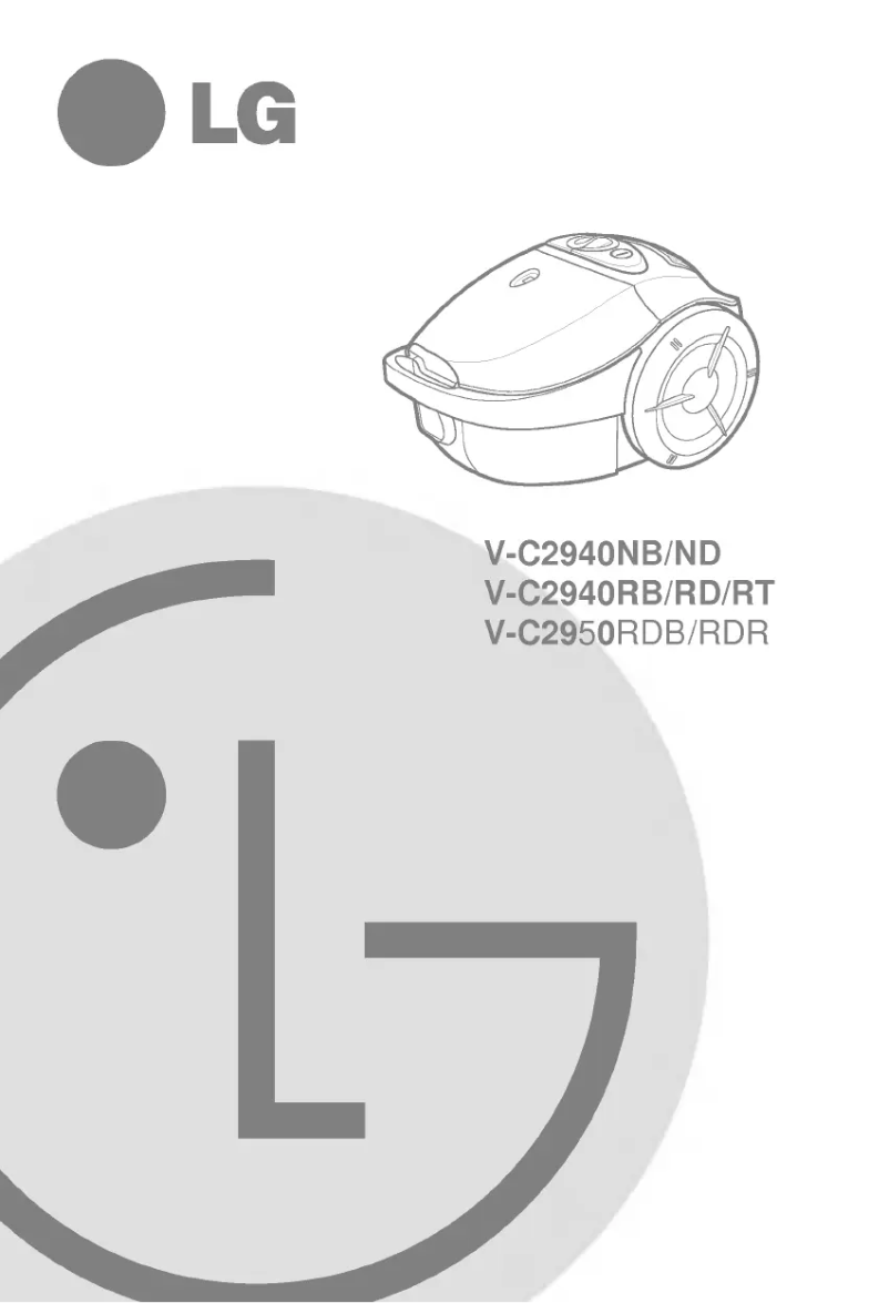 Page 1 de la notice Manuel utilisateur LG V-C2940NB