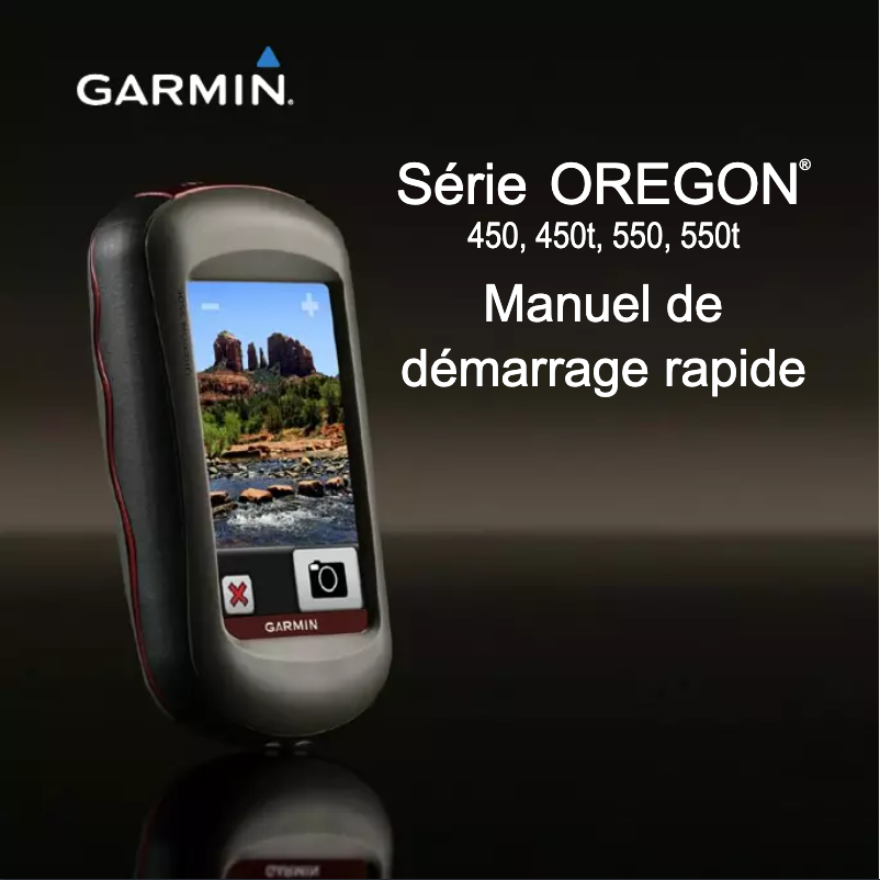Page 1 de la notice Manuel utilisateur Garmin Oregon 450T