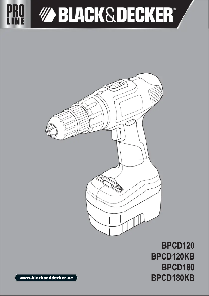 Página 1 del manual Manual de usuario Black & Decker BPCD120