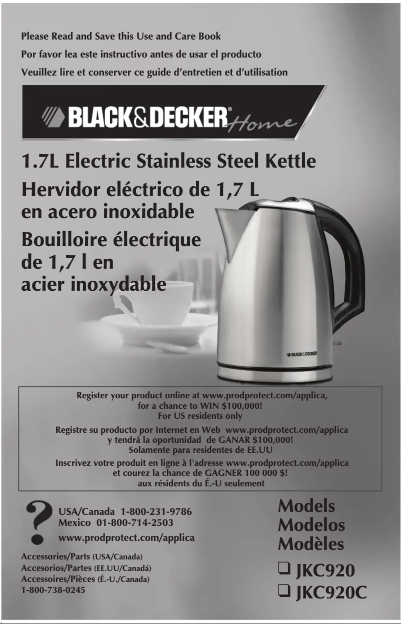 Página 1 del manual Manual de usuario Black & Decker JKC920C