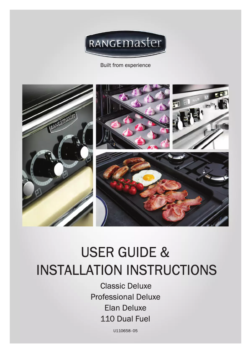 Page 1 de la notice Manuel utilisateur Rangemaster ELA110DFFOG