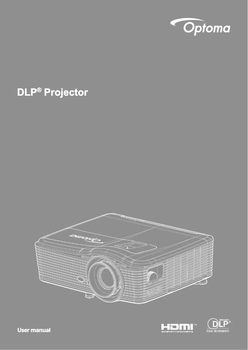 Page 1 de la notice Manuel utilisateur Optoma EH615TED