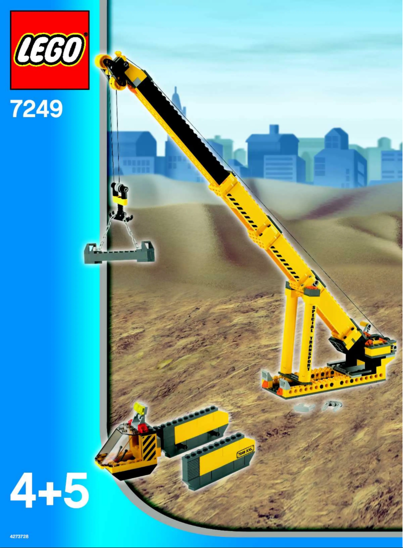 Page 1 de la notice Manuel utilisateur Lego City 7249