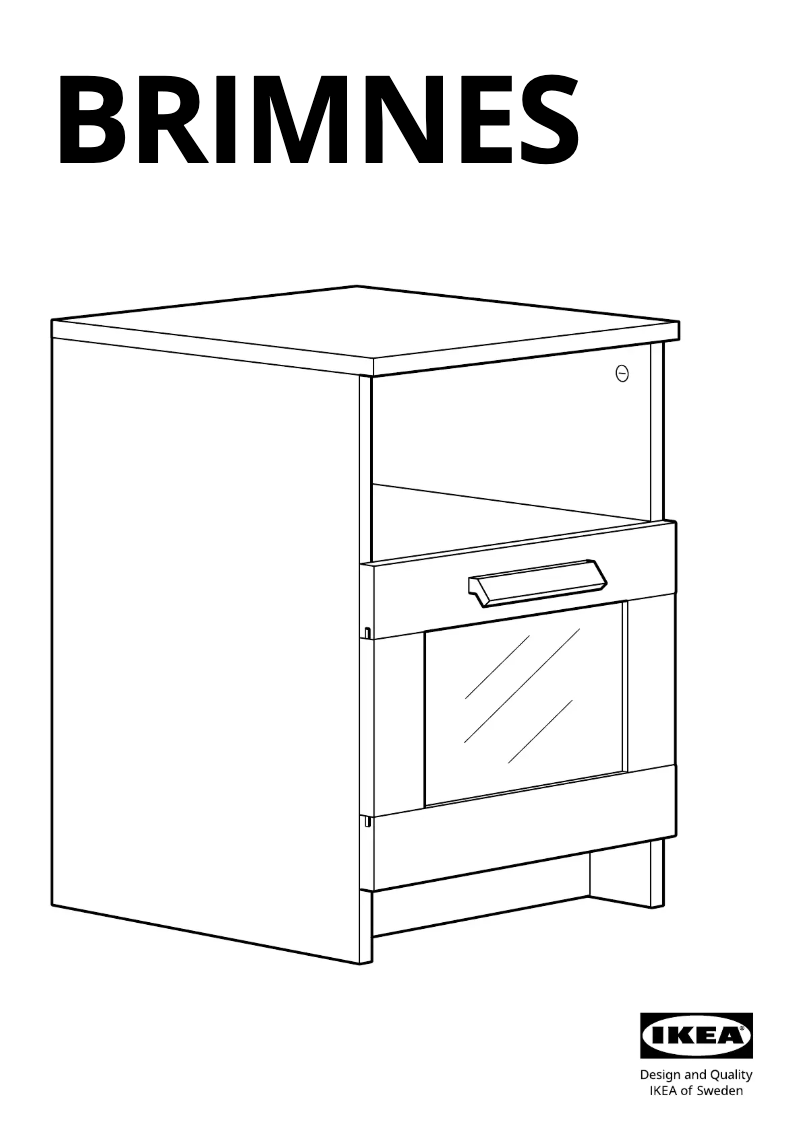 Page 1 de la notice Manuel utilisateur Ikea BRIMNES 003.540.63