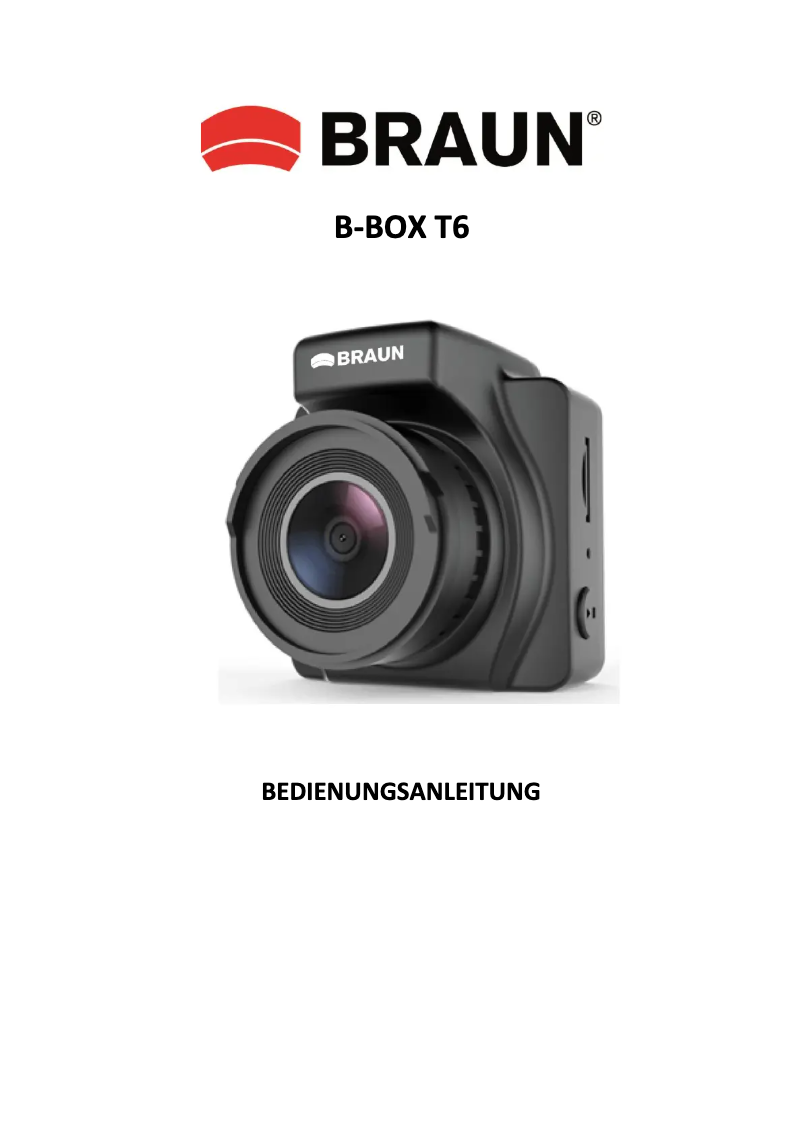 Page 1 of the manual User Manual Braun B-Box T6