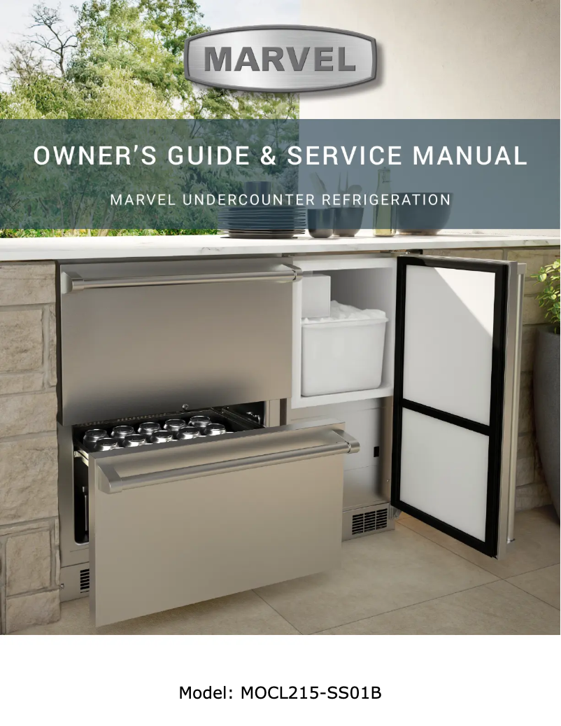 Page 1 de la notice Manuel utilisateur Marvel MOCL215-SS01B