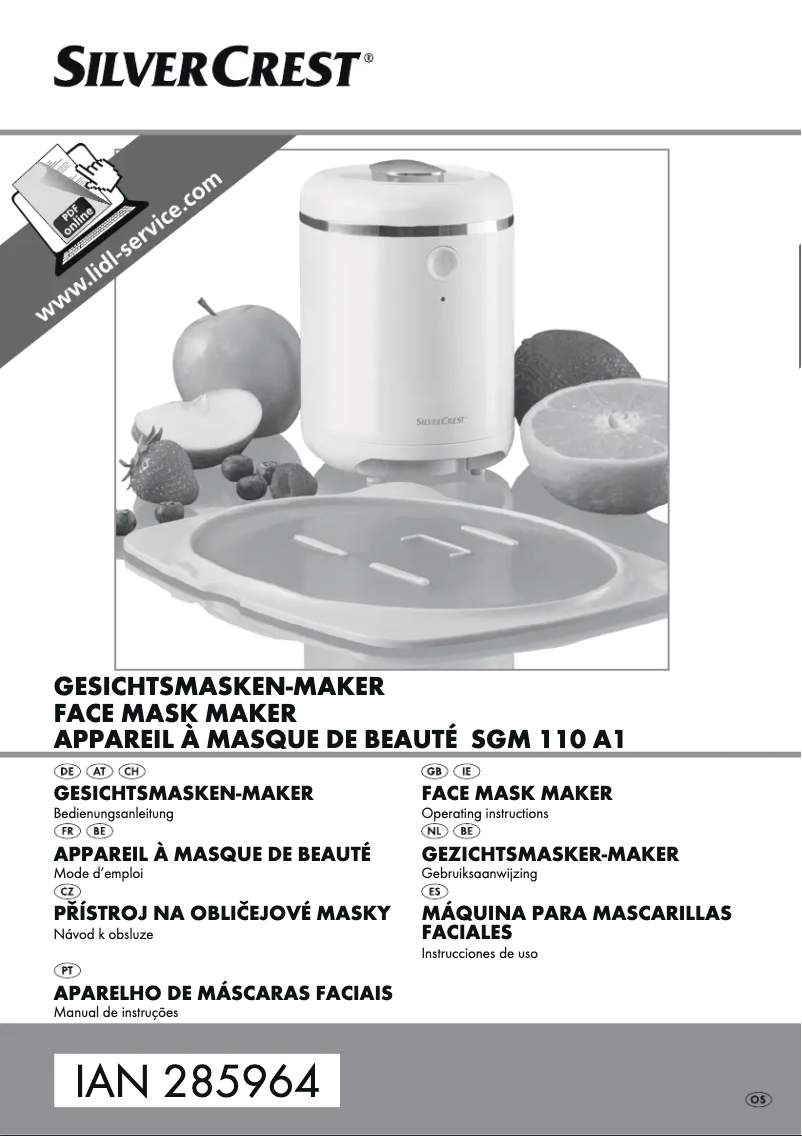 Page 1 de la notice Manuel utilisateur SilverCrest SGM 110 A1