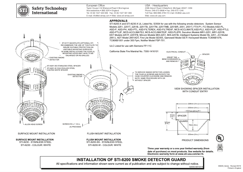 Página 1 del manual Manual de usuario STI STI-8201-SS