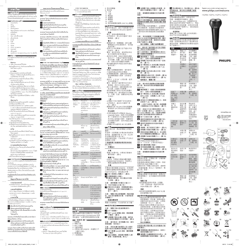 Página 1 del manual Manual de usuario Philips HQ915