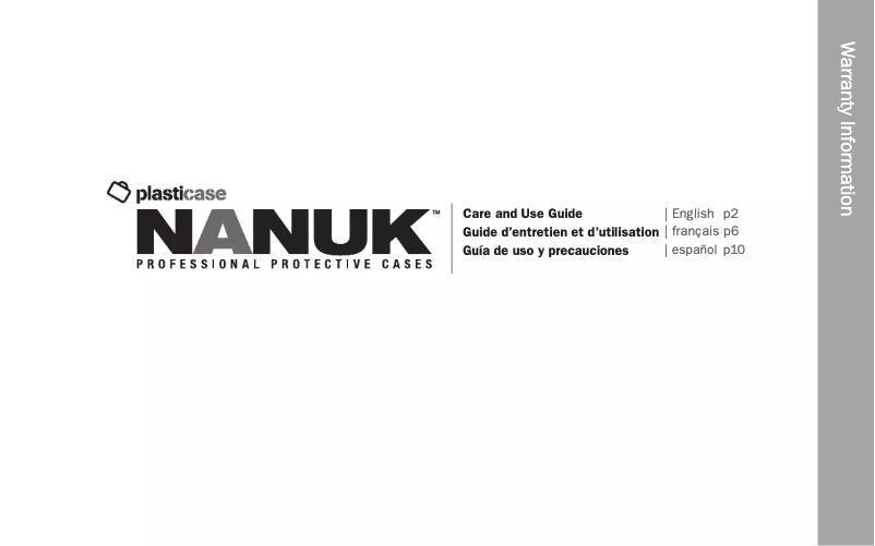 Page 1 de la notice Manuel utilisateur Nanuk 930