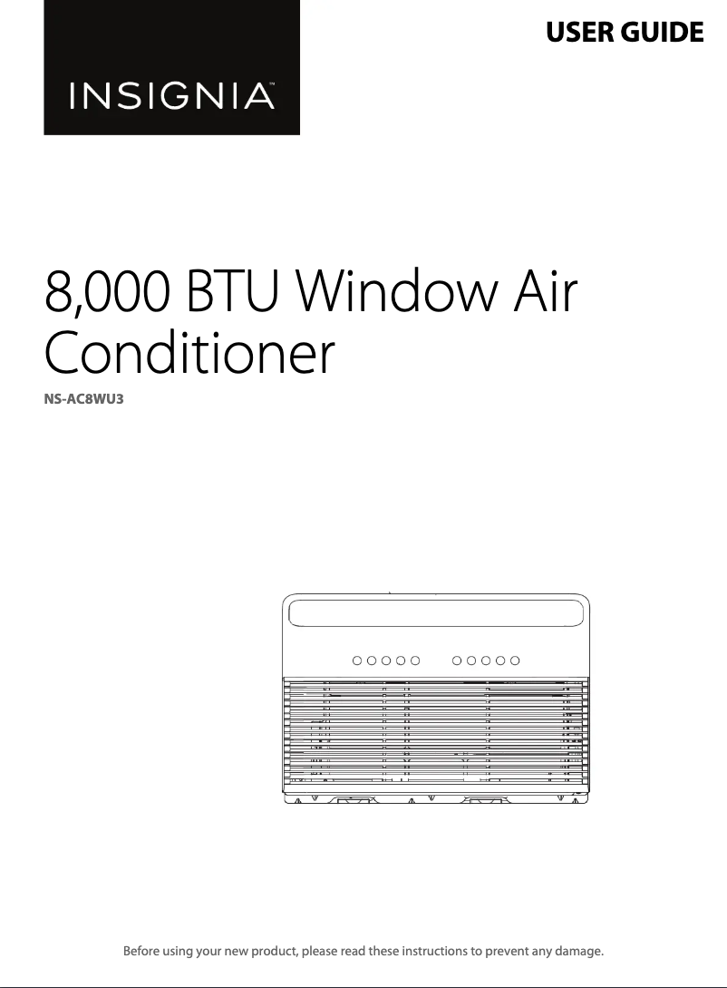 Page 1 de la notice Manuel utilisateur Insignia NS-AC8WU3