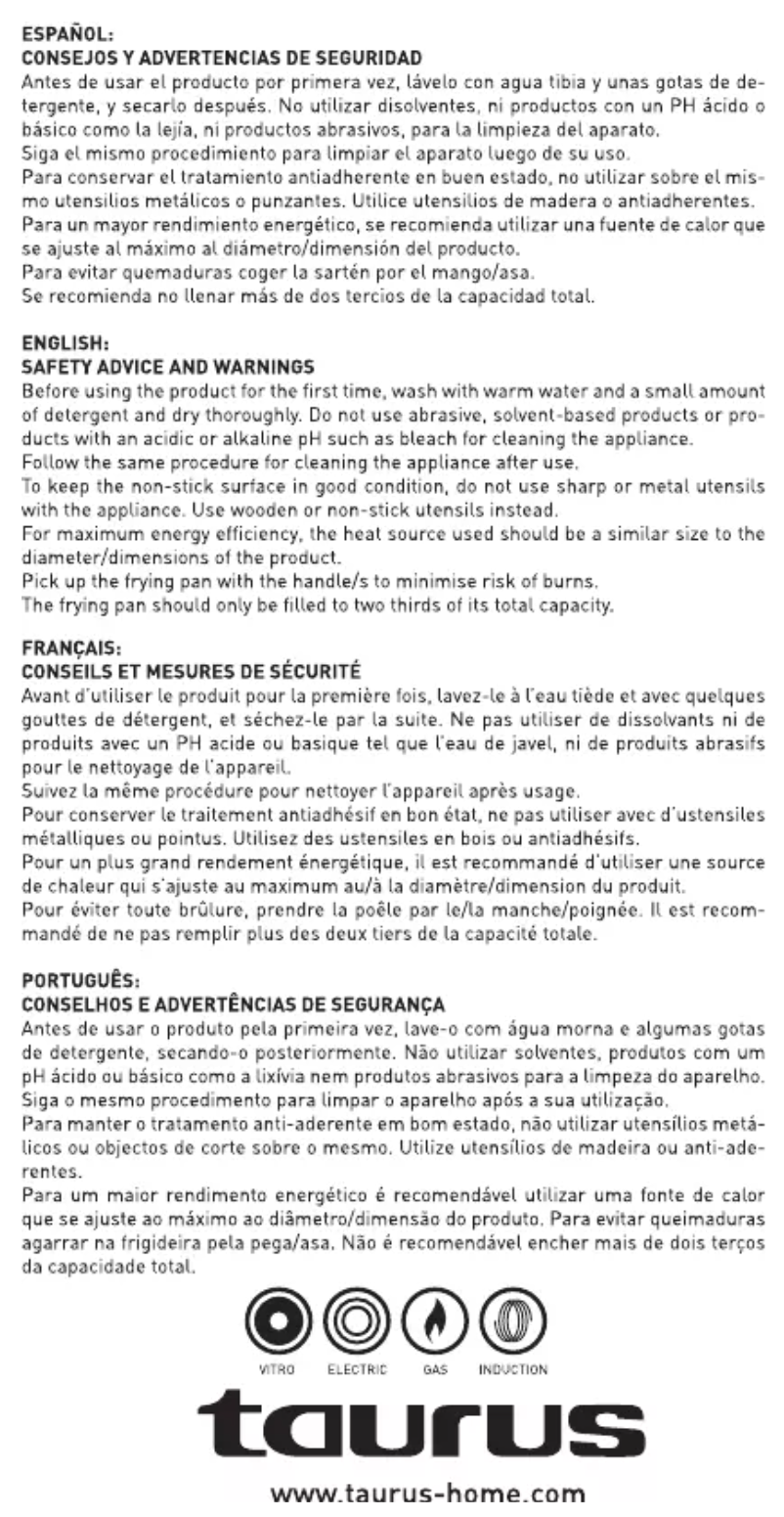 Page 1 de la notice Manuel utilisateur Taurus Intense Forged 28