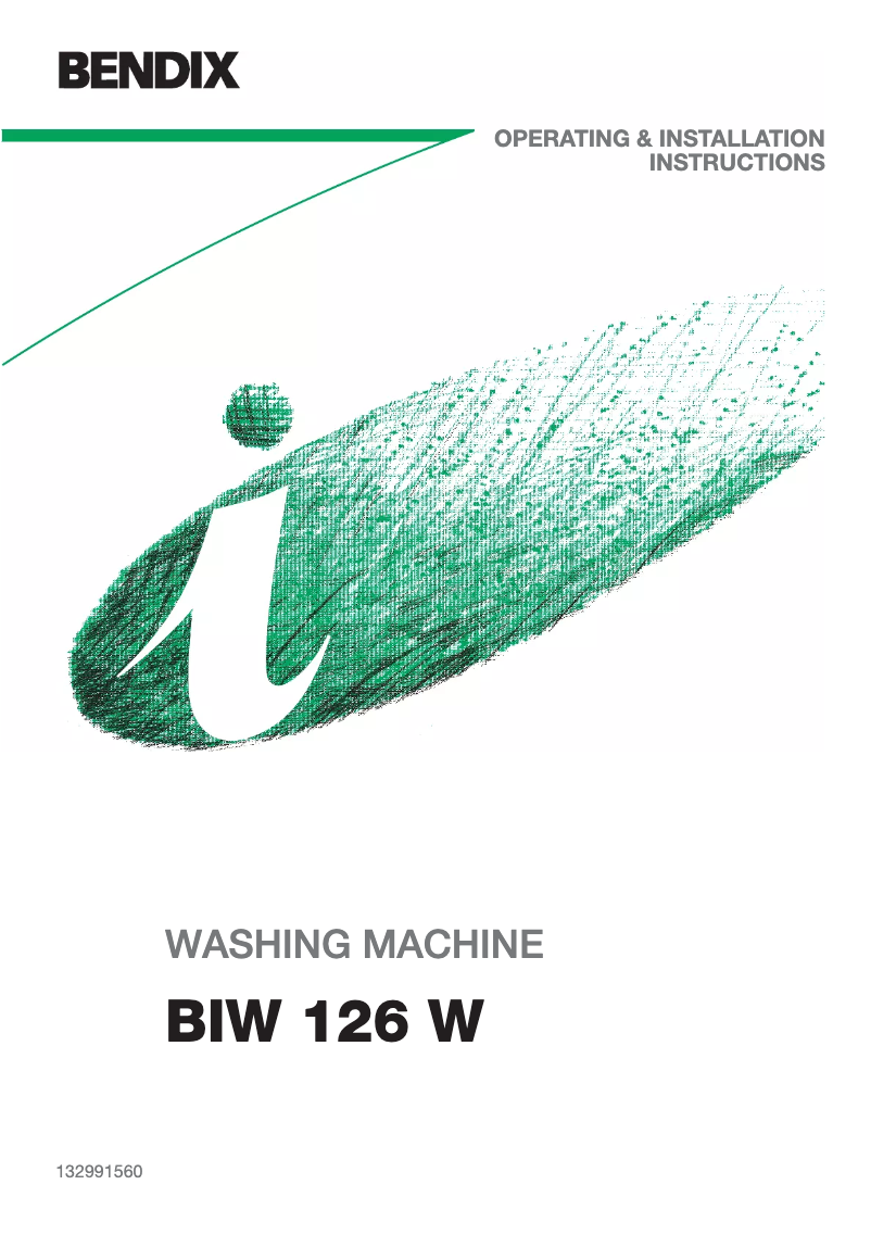 Página 1 del manual Manual de usuario Bendix BIW 126 W