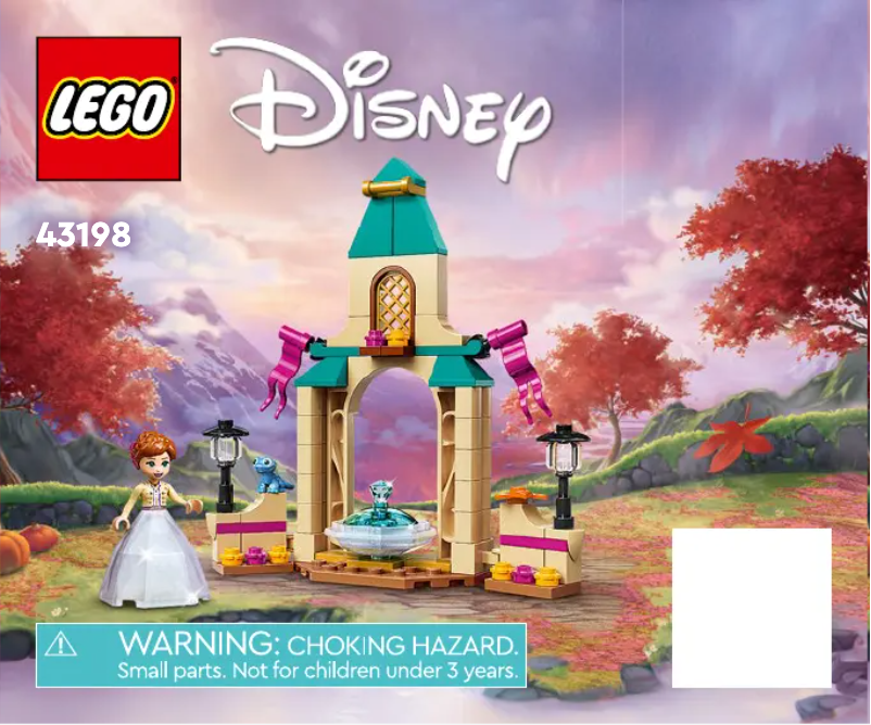 Page 1 de la notice Consignes visuelles Lego Disney 43198