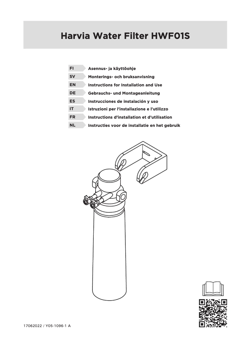 Page 1 de la notice Manuel utilisateur Harvia HWF01S