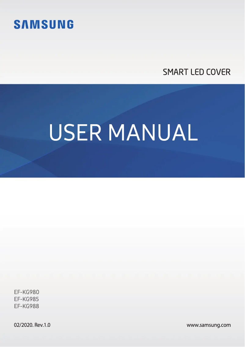 Página 1 del manual Manual de usuario Samsung EF-KG980