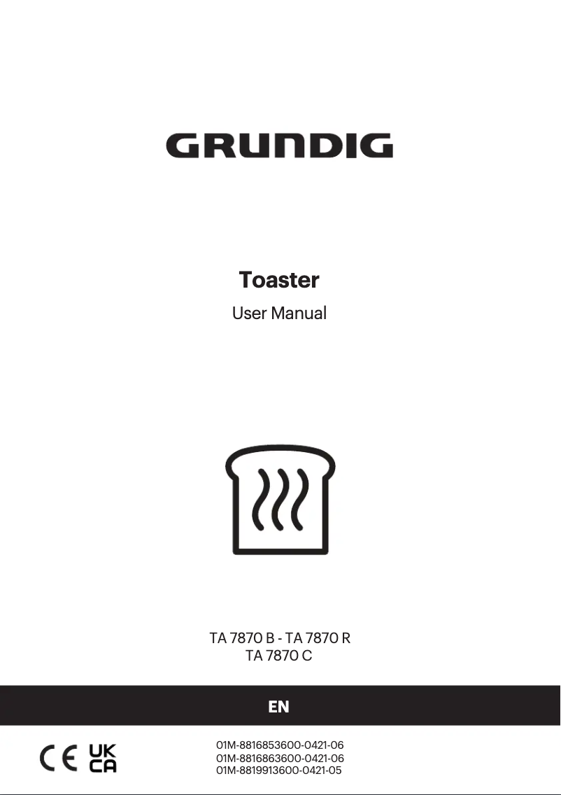 Page 1 de la notice Manuel utilisateur Grundig TA7870C