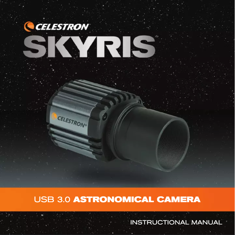 Page 1 de la notice Manuel utilisateur Celestron Skyris 236C