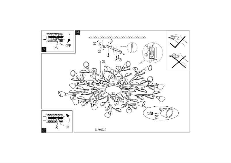Page 1 de la notice Manuel utilisateur Eglo Campania