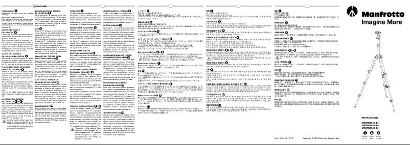 Page 1 de la notice Manuel utilisateur Manfrotto Befree One