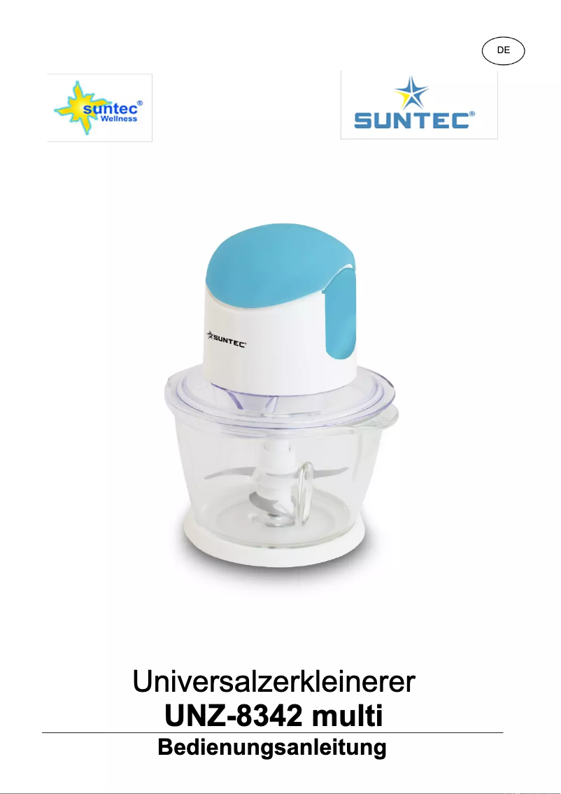 Page 1 de la notice Manuel utilisateur Suntec UNZ-8342 Multi