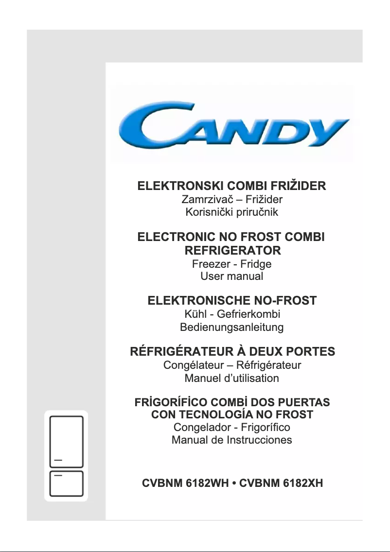 Page 1 of the manual User Manual Candy CHFM 6182WP