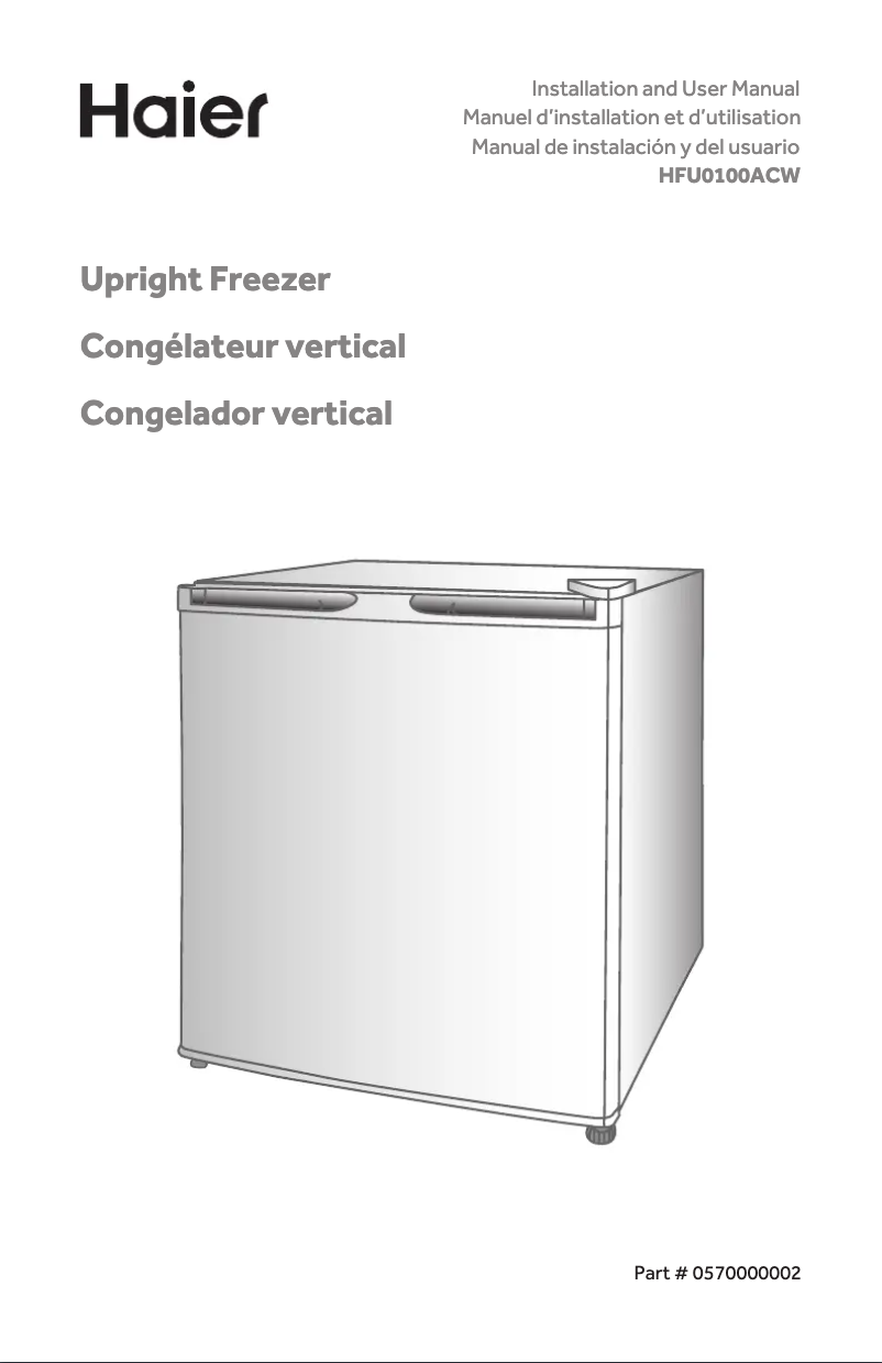 Página 1 del manual Manual de uso y mantenimiento Haier HFU0100ACW