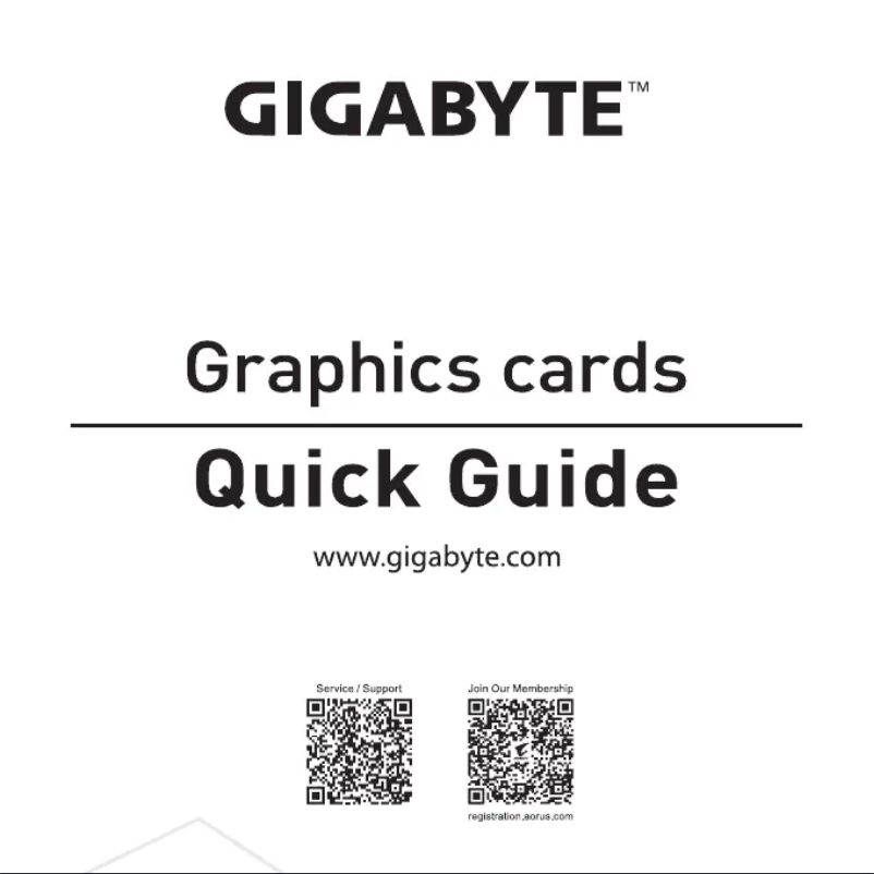 Page 1 de la notice Manuel utilisateur Gigabyte Radeon RX 7900 XTX Gaming OC 24G