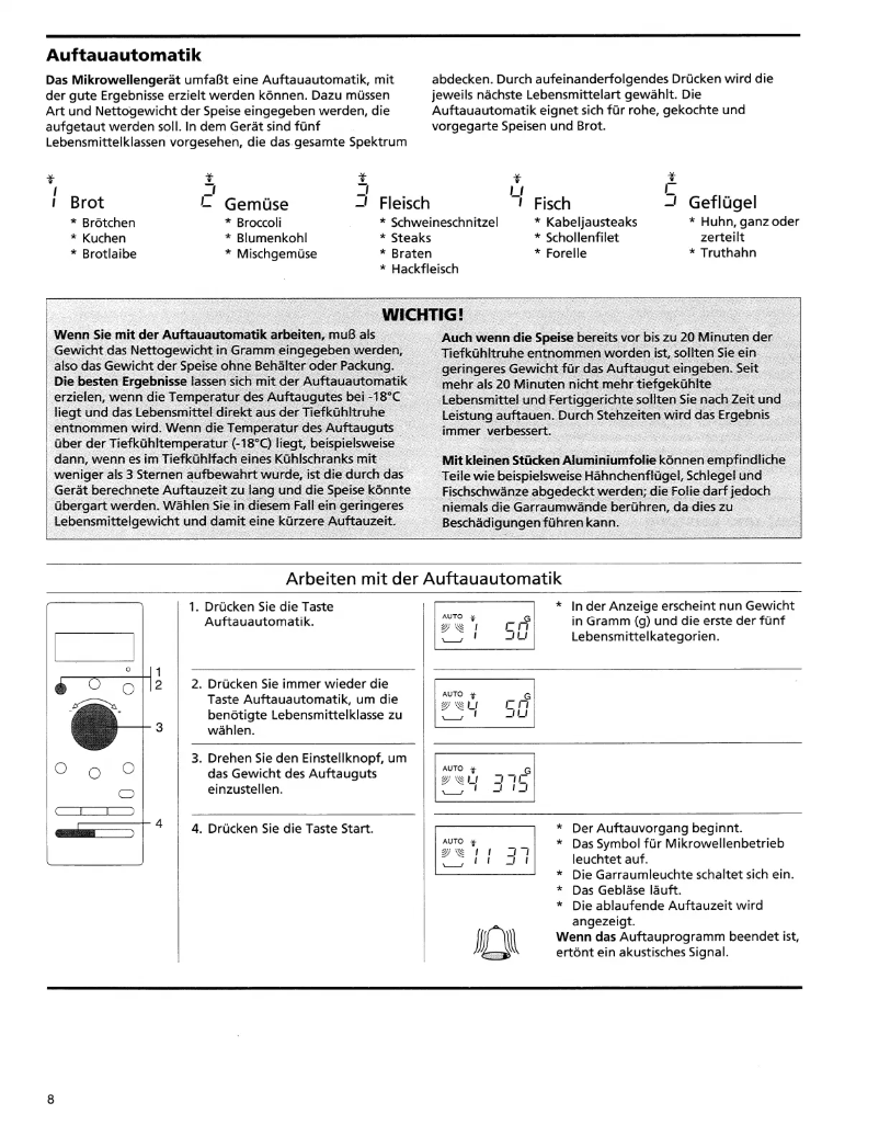 Página 1 del manual Manual de usuario Bauknecht MCCD 2134