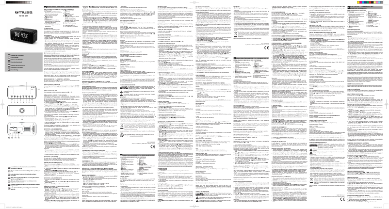 Page 1 de la notice Manuel utilisateur Muse M-196 DBT