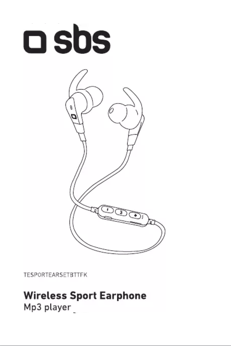 Page 1 de la notice Manuel utilisateur SBS Wireless Sport Earphone