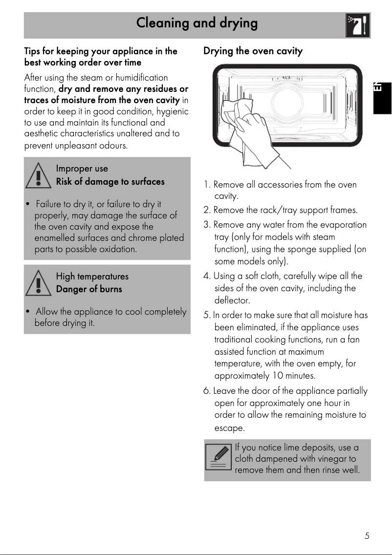 Page 1 de la notice Manuel utilisateur Smeg SF4750VCPO