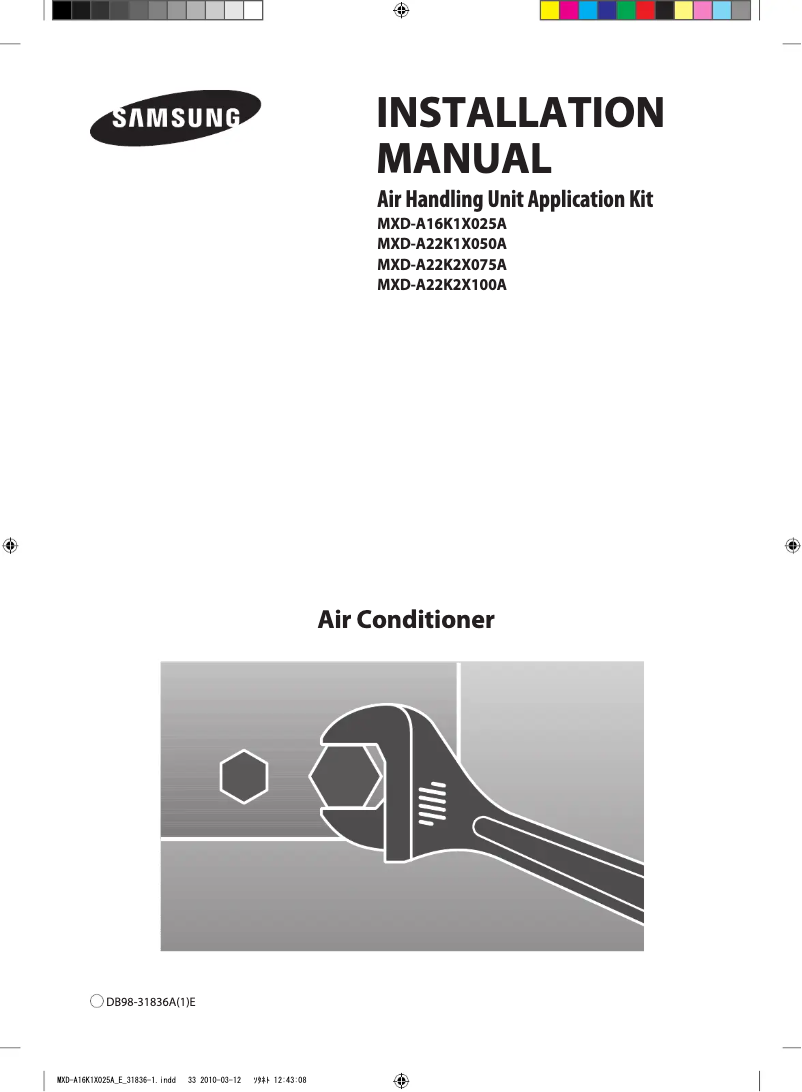 Página 1 del manual Manual de usuario Samsung MXD-A22K1X050A